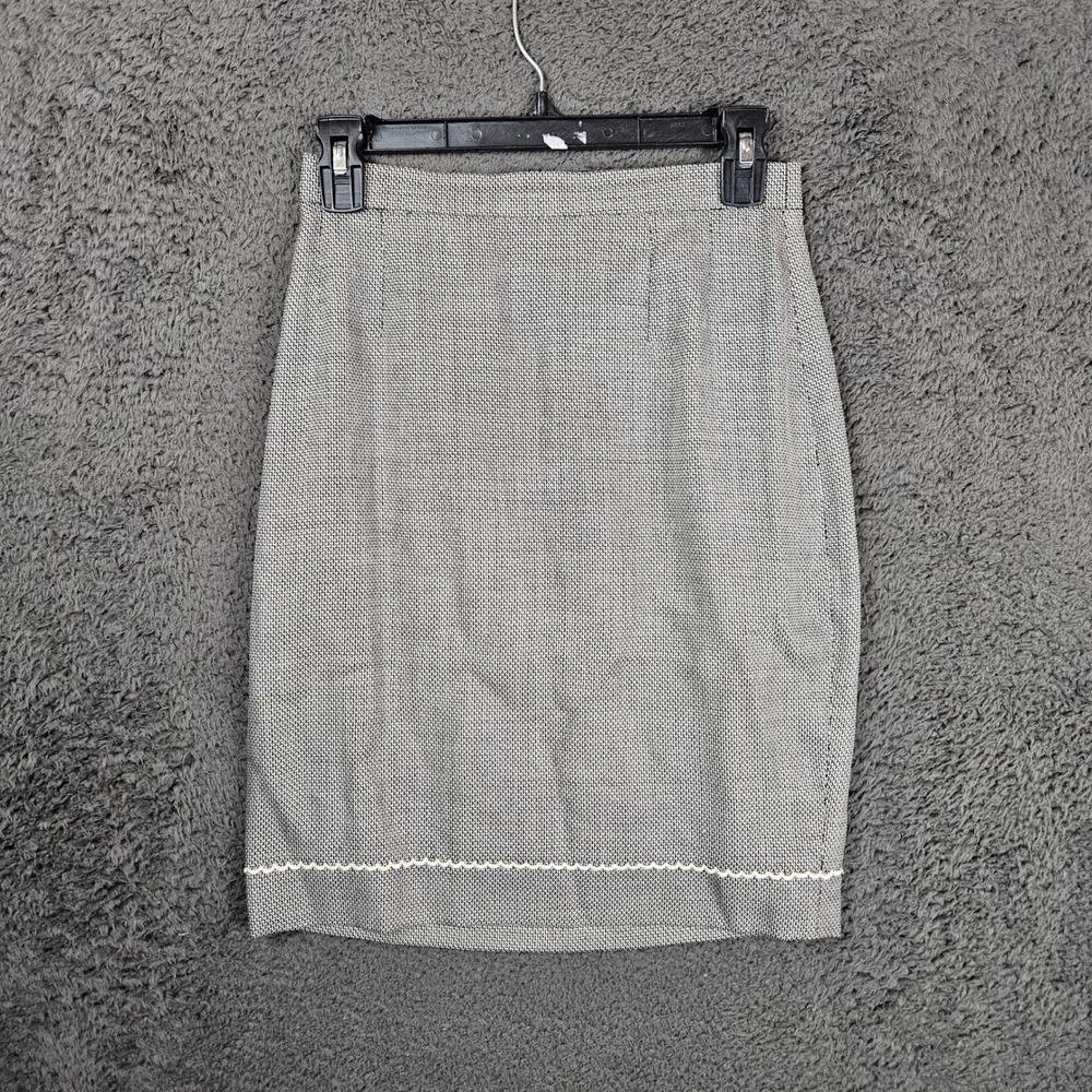 ESCADA Margaretha Ley Womens Micro Print Knee Length Pencil Skirt Size 34